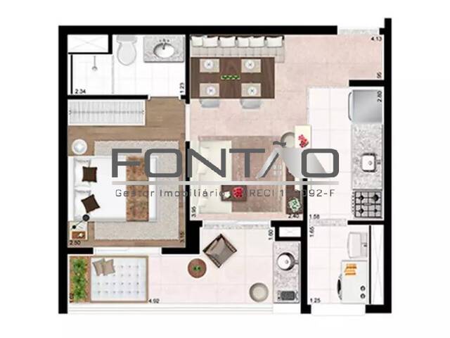 #2408001 - Apartamento para Venda em São Paulo - SP